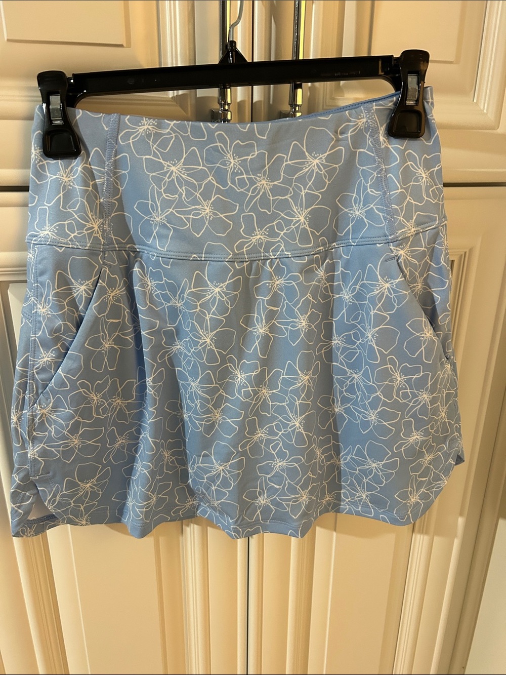 Puma Light Blue Floral Skater Skirt